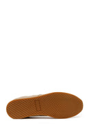 Erkek Bej Bağcıklı Süet Deri Sneaker | Derimod Erkek Bej Bağcıklı Süet Deri Sneaker | Derimod