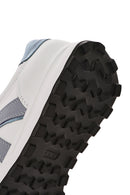 Women's White Lace-Up Leather Sneaker | Derimod Women's White Lace-Up Leather Sneaker | Derimod
