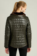 Linda Women's Leather Jacket | Derimod Linda Women's Leather Jacket | Derimod