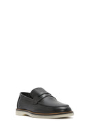 Men's Black Leather Casual Loafer | Derimod Men's Black Leather Casual Loafer | Derimod
