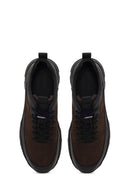 Male Brown Lace-Up Thick-Soled Leather Casual Sneaker | Derimod Male Brown Lace-Up Thick-Soled Leather Casual Sneaker | Derimod
