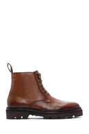 Men's Tan Leather Zippered Casual Boots | Derimod Men's Tan Leather Zippered Casual Boots | Derimod
