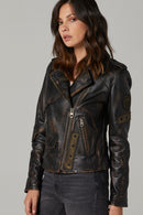 Icon Women's Leather Jacket | Derimod Icon Women's Leather Jacket | Derimod