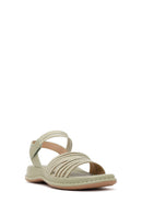 Women's Green Chunky Sole Comfort Sandals | Derimod Women's Green Chunky Sole Comfort Sandals | Derimod