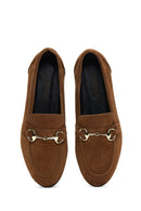 Women's Tan Suede Leather Loafer | Derimod Women's Tan Suede Leather Loafer | Derimod