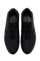 Men's Navy Blue Leather Casual Sneaker | Derimod Men's Navy Blue Leather Casual Sneaker | Derimod