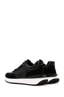Erkek Siyah Bağcıklı Kalın Tabanlı Deri Casual Sneaker | Derimod Erkek Siyah Bağcıklı Kalın Tabanlı Deri Casual Sneaker | Derimod