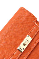 Women's Orange Printed Wallet | Derimod Women's Orange Printed Wallet | Derimod