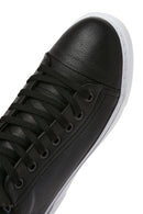 Men's Black Thick Sole Lace Up Leather Sneaker | Derimod Men's Black Thick Sole Lace Up Leather Sneaker | Derimod