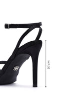 Women's Black Ankle Strap Thin Heel Sandals | Derimod Women's Black Ankle Strap Thin Heel Sandals | Derimod