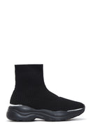 Women's Black Thick Sole High Top Sneaker | Derimod Women's Black Thick Sole High Top Sneaker | Derimod