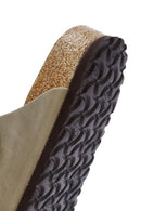 Birkenstock Men's Brown Arizona Double Buckle Leather Slippers | Derimod Birkenstock Men's Brown Arizona Double Buckle Leather Slippers | Derimod
