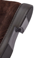 Male Brown Lace-up Suede Boots | Derimod Male Brown Lace-up Suede Boots | Derimod