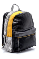 Women's Snakeskin Pattern Detailed Backpack | Derimod Women's Snakeskin Pattern Detailed Backpack | Derimod