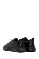 Erkek Siyah Bağcıklı Deri Sneaker | Derimod Erkek Siyah Bağcıklı Deri Sneaker | Derimod