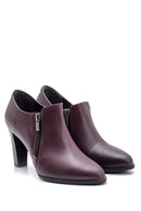 Women's Zipper Heeled Bootie | Derimod Women's Zipper Heeled Bootie | Derimod