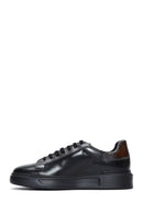 Erkek Siyah Deri Kalın Tabanlı Sneaker | Derimod Erkek Siyah Deri Kalın Tabanlı Sneaker | Derimod