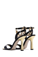 Women's Black Ankle Strap Heeled Sandals | Derimod Women's Black Ankle Strap Heeled Sandals | Derimod