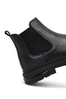 Male Black Thick-Soled Leather Chelsea Boots | Derimod Male Black Thick-Soled Leather Chelsea Boots | Derimod