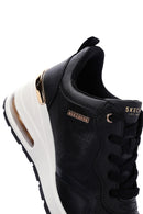 Skechers Women's Black Millon Air Wedge Heel Sneaker | Derimod Skechers Women's Black Millon Air Wedge Heel Sneaker | Derimod