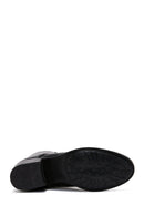 Women's Black Zippered Heeled Boots | Derimod Women's Black Zippered Heeled Boots | Derimod