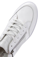 Women's White Thick Soled Leather Sneaker | Derimod Women's White Thick Soled Leather Sneaker | Derimod