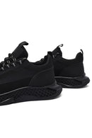 Derimod Zero Male Black Thick-Soled Lace-Up Fabric Sneaker | Derimod Derimod Zero Male Black Thick-Soled Lace-Up Fabric Sneaker | Derimod
