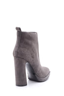 Women's Heeled Suede Leather Boots | Derimod Women's Heeled Suede Leather Boots | Derimod
