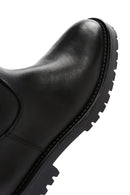 Women's Black Zippered Leather Boots | Derimod Women's Black Zippered Leather Boots | Derimod