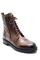 Women's Leather Zipper Detailed Boots | Derimod Women's Leather Zipper Detailed Boots | Derimod