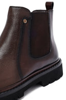Male Brown Leather Chelsea Boots | Derimod Male Brown Leather Chelsea Boots | Derimod