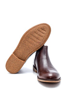 Men's Leather Back Zippered Classic Boots | Derimod Men's Leather Back Zippered Classic Boots | Derimod
