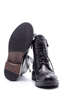 Women's Zipper Detailed Leather Boots | Derimod Women's Zipper Detailed Leather Boots | Derimod