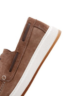 Men's Mink Lace-Up Suede Leather Casual Shoes | Derimod Men's Mink Lace-Up Suede Leather Casual Shoes | Derimod