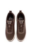 ACBC x Derimod Men's Brown Lace-Up Sneakers | Derimod ACBC x Derimod Men's Brown Lace-Up Sneakers | Derimod