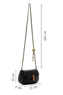 Women's Black Long Strap Quilted Crossbody Bag | Derimod Women's Black Long Strap Quilted Crossbody Bag | Derimod