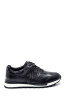 Men's Leather Crocodile Detailed Sneaker | Derimod Men's Leather Crocodile Detailed Sneaker | Derimod