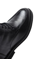 Men's Black Leather Zippered Casual Boots | Derimod Men's Black Leather Zippered Casual Boots | Derimod