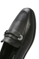Kadın Siyah Tokalı Deri Maskülen Loafer | Derimod Kadın Siyah Tokalı Deri Maskülen Loafer | Derimod