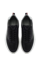 Men's Black Lace-up Leather Sneaker | Derimod Men's Black Lace-up Leather Sneaker | Derimod