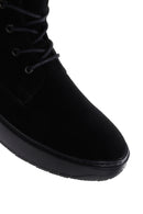 Men's Black Suede Leather Casual Boots | Derimod Men's Black Suede Leather Casual Boots | Derimod