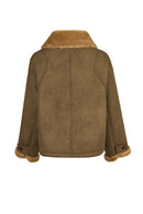 St Anton Kadın Taba Oversize Teddy Mont | Derimod St Anton Kadın Taba Oversize Teddy Mont | Derimod