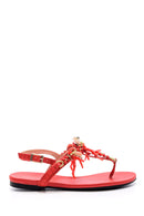 Women's Shell Detailed Sandals | Derimod Women's Shell Detailed Sandals | Derimod