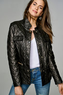 LAURA WOMEN'S LEATHER JACKET | Derimod LAURA WOMEN'S LEATHER JACKET | Derimod