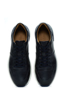 Erkek Lacivert Deri Sneaker | Derimod Erkek Lacivert Deri Sneaker | Derimod