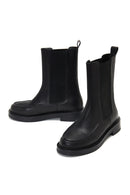 Women's Black Leather Chelsea Boots | Derimod Women's Black Leather Chelsea Boots | Derimod