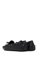 Women's Black Tasselled Leather Loafer | Derimod Women's Black Tasselled Leather Loafer | Derimod