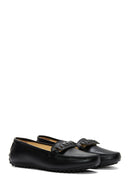 Women's Black Leather Loafer | Derimod Women's Black Leather Loafer | Derimod