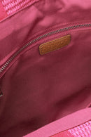 Women's Pink Straw Shoulder Bag | Derimod Women's Pink Straw Shoulder Bag | Derimod