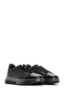 Erkek Siyah Deri Sneaker | Derimod Erkek Siyah Deri Sneaker | Derimod
